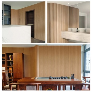 Panneaux en bois flexible Walnut Ridge, panneaux en bois courbés pour la décoration de murs courbes, de piliers et de comptoirs de réception - Product Image 4