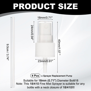 Pulvérisateur externe <span class=keywords><strong>ZA</strong></span>-S20-1 en plastique de 24 mm, haute qualité, à brume fine, pour usage personnel, vente chaude, couverture complète AS 24 mm - Product Image 2