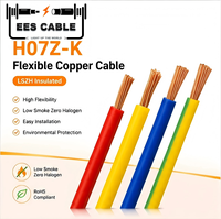 Câble électrique pour bâtiment H05Z-K 300/500V H07Z-K 450/750V, flexible, en cuivre, classe 5 CU LSZH 1,5 mm², faible émission de fumée, sans halogène, EESCABLE