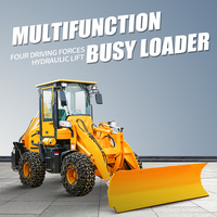 Multifunktion aler Garten traktor Bagger lader Kompakt traktor mit Lader und Bagger aufsatz retro escavadeira