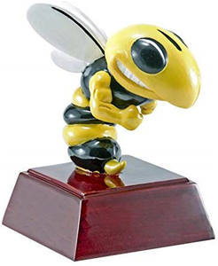 Trofeo de Resina de Polirresina Color Hornet para Premios de Década - Premio WASP - 4 Pulgadas de Alto para Concurso de Ortografía - Product Image 4