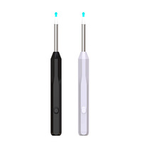 Cuillère auriculaire visuelle sans fil intelligente avec endoscope haute définition, outil professionnel pour le nettoyage des oreilles, spatule auriculaire en plastique ABS 2-en-1