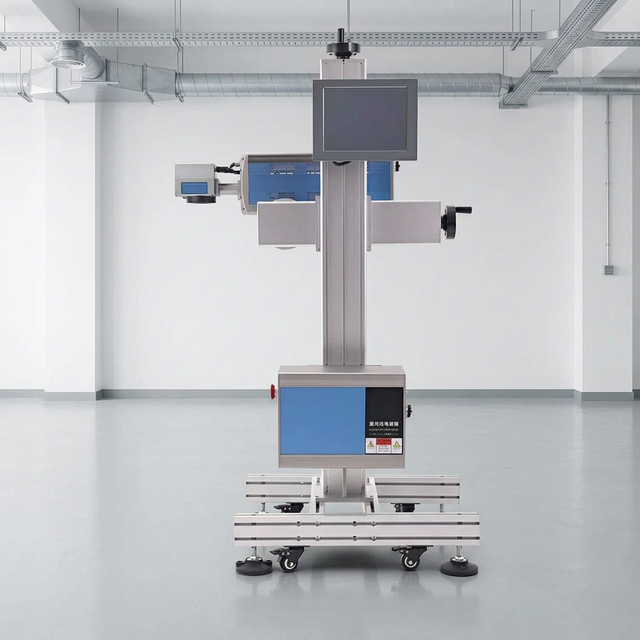 40W CO2 Laser Marking Machine Flying QR Code Laser CODING Machine