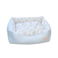 Lit de couchage carré en feutre chaud pour chat et chien PKY, style dessin animé, semi-fermé, épais, pour petits animaux, lavable