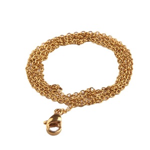 Collar de Cadena O de 45cm 50cm, Acero Inoxidable, Chapado en Oro, para Uso Diario, Accesorios de Moda - Product Image 5