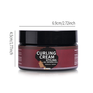 Crème <span class=keywords><strong>coiffante</strong></span> pour <span class=keywords><strong>cheveux</strong></span> <span class=keywords><strong>bouclés</strong></span> à base de plantes, best-seller, marque privée, hydratante, volumisante, soin profond, sans rinçage, 100g - Product Image 5