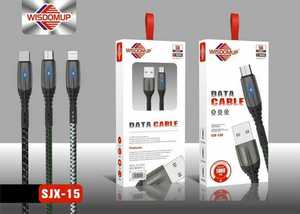 Cavo dati Wisdomup da Type-C a Micro USB, 1000 metri, per ricarica e trasferimento dati, rivestimento in nylon, conduttore in rame schermato - Product Image 3