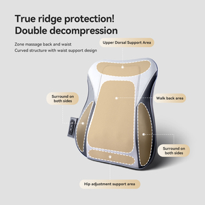 Masseur corporel portable pour la maison <span class=keywords><strong>et</strong></span> la voiture, coussin <span class=keywords><strong>de</strong></span> <span class=keywords><strong>massage</strong></span> 3D Shiatsu en cuir PU pour le cou, la taille, le <span class=keywords><strong>dos</strong></span> <span class=keywords><strong>et</strong></span> la colonne cervicale avec chaleur - Product Image 4