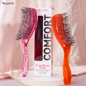 หวีลายเสือดาวแบบพกพา Wanmei สำหรับผมพันกัน หวีแปรงผมสำหรับผมเปียกหรือผมแห้ง ใช้ในบ้าน - Product Image 3