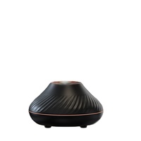 Humidificateur d'air USB pour voiture/tables 130 ml, diffuseur en plastique durable avec lumière flamme, lampe LED 7 couleurs, diffuseur d'huiles essentielles volcanique, garantie 1 an