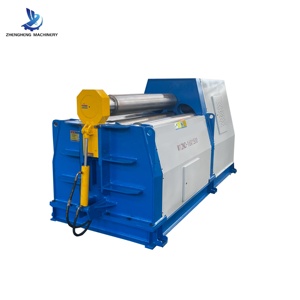 Machine de formage et de pliage de plaques en acier inoxydable à quatre rouleaux CNC W12-16x1500 avec commande PLC, formage automatique des extrémités, entraînement par moteur - Product Image 6