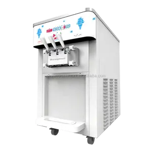 Oceanpower Commercial 3 Flavors Mcdonalds Soft Serve Ice Cream Maker Machine With Pre-cooling System