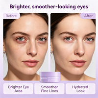 Masque Contour des Yeux au Caviar Marque Blanche – Acide Hyaluronique, Peptides, Hydratant, Anti-rides, Éclaircissant, Cernes, Soin de la Peau