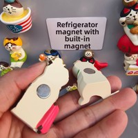 Aimants de réfrigérateur en résine, style japonais, chat et villes chinoises, forte adhérence, autocollants magnétiques DIY pour tableaux d'affichage