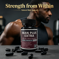 Extrait d'herbes, poudre de racine de maca noire, capsules de maca ultime Plus pour hommes, complément alimentaire, racine de maca noire Man Plus, capsules supplémentaires