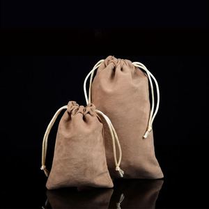 Pochette en velours flanelle avec cordon de serrage pour batterie externe, sac cadeau, sacs à bracelets, pochette à bijoux double face - Product Image 2