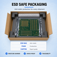 Mainboard Workstation AI Bare PCB-Multilayer Custom PCB ENIG Surface Finish Ukuran 350x400mm untuk Perakitan Sistem Server Multi GPU