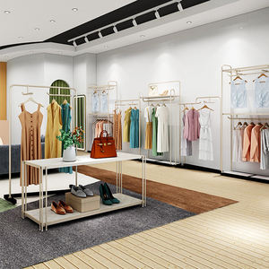 Espositore per <span class=keywords><strong>Abbigliamento</strong></span> Nero Opaco <span class=keywords><strong>di</strong></span> Lusso per <span class=keywords><strong>Negozi</strong></span> <span class=keywords><strong>di</strong></span> <span class=keywords><strong>Abbigliamento</strong></span> <span class=keywords><strong>Femminile</strong></span> - Product Image 4