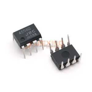 JRC 4558 4558D NJM4558 components DIP-8 IC komponen elektronik sirkuit terintegrasi baru dan asli Driver IC