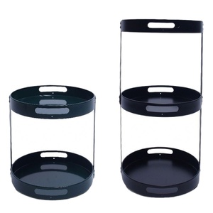 Organisateur d'épices rotatif multifonctionnel moderne en métal laqué avec 1 à 3 niveaux et une capacité de 1 à 3 L - Product Image 1