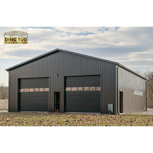 Garage Prefabbricato Isolato per Auto in Colori Scuri a Costo Ridotto, Scelta Libera della Porta, Struttura per Garage - Product Image 6