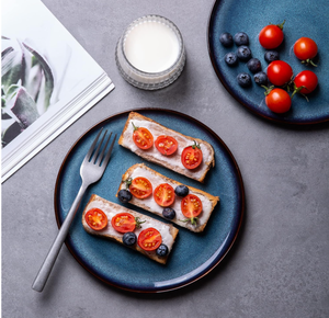 Platos y Tazones de Cerámica con Esmalte Reactivo Azul Premium Personalizados, Vajilla de Gres de Lujo, Venta al por Mayor para Restaurantes, Hoteles y Bodas - Product Image 5