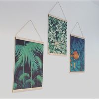Nouvelle affiche décorative murale déroulable Demon Hunter, conception de logo personnalisée, impression plastique | Bois | Bannière suspendue en aluminium
