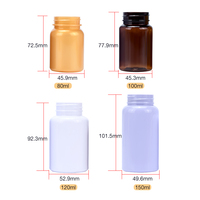 Bouteilles en plastique pour pilules 80ml 100ml 120ml 150ml, flacons pharmaceutiques en PET avec joint, contenants pour médicaments et vitamines