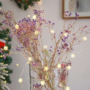 Sıcak satış peri noel Led dize işıklar noel baba Scepter kar taneleri Elk çorap pencere perde kapalı düğün dekorasyon - Product Image 2