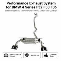 Tubos de Escape con Válvulas para BMW 428i 435i 440i F32 F33 F36 2.0T, Escape Silenciado con Silenciador y Control Remoto