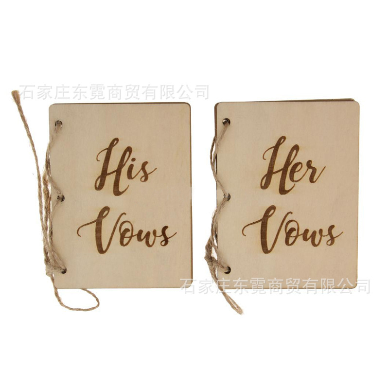 Kraft Paper Vow Book Wedding Props Wedding Vows Book