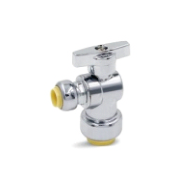 Brass Manual Stop Plumbing Female Thread Quarter Turn Reducing Angle Valve for PEX Copper Water Pipes