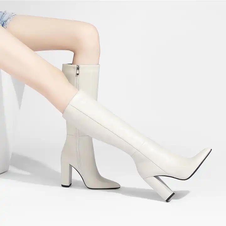 Women's Embroidered Western Chelsea Boots Slip Block Heel - Temu