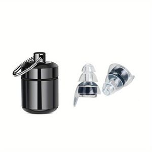 Bouchons <span class=keywords><strong>d</strong></span>'oreilles haute fidélité avec étui métallique, technologie de filtration avancée 24 dB, réutilisables, pour musiciens, pour concerts - Product Image 2