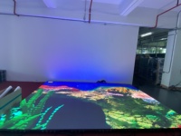 Affichage mené polychrome de tuile de piste de danse IP65 écran de visualisation mené par plancher interactif 3D pour le club de cabine du DJ de centre commercial