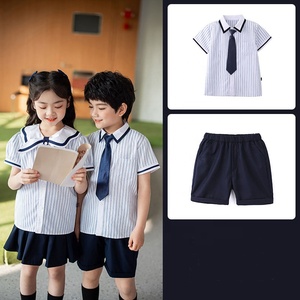 British <strong>Style</strong> Fashion Strips T-shirts and Shorts Summer Sleeves Primary <strong>Kindergarten</strong> Performance Garments <strong>School</strong> <strong>Uniforms</strong> - Product Image 6