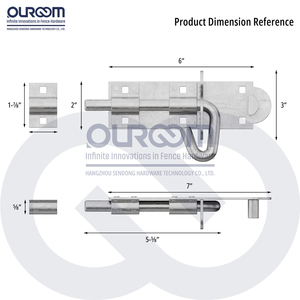 Cadenas robuste en acier moderne avec finition GA - Product Image 3