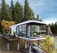 Villa Modulaire Intelligente Préfabriquée, Hôtel Capsule et Tiny House Mobile, Chambre de Vie en Forme Préfabriquée