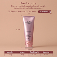 Tube d'emballage pour crème solaire 60ml 75ml en gros, conteneur souple en PE personnalisé avec logo et bouchon à clapet