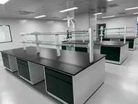 Banco de Laboratorio Económico con Estructura de Acero Laminado en Frío y Madera para Clases de Química Básica