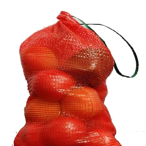 Saco de malla tubular de polipropileno de 25 kg de color rojo para envasar frutas, cebollas y patatas, tipo Raschel. - Product Image 5
