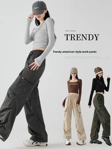 Nuovi Pantaloni Sportivi Grigi da <span class=keywords><strong>Donna</strong></span> a Vita Alta, Gamba Dritta, Elastici, Antirughe, <span class=keywords><strong>Stile</strong></span> Giapponese, Casual Autunnali, Slim Fit - Product Image 1