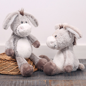 Vente en gros d'animaux en peluche personnalisés de haute qualité en coton PP, ânes en peluche, jouets anti-stress avec doublure en maille - Product Image 2