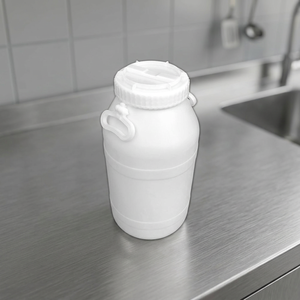 <b>Plastic</b> <b>Drum</b> 25 liters in HDPE, food grade, suitable for industrial use, with strong sealing lid, with or without tap - Product Image 4