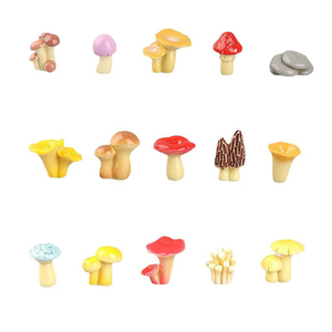 ของตกแต่งโต๊ะเรซิ่นกันน้ำ รูปเห็ดจิ๋วหลากสีสัน สำหรับตกแต่งบ้านและสวน ใช้ได้ในทุกเทศกาล - Product Image 1