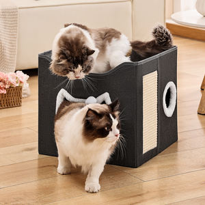 Multifunktion ales Katzen haus mit kratzen dem Katzen spielzeug Post Plüsch bett & hängendes Spielzeug Indoor Pet Möbel für Katzen - Product Image 1