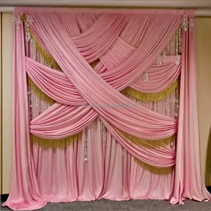 ANNIELU Cortinas de Fondo de Poliéster Elástico Blanco, Decoración de Fondo para <span class=keywords><strong>Bodas</strong></span>, Cortinas para Decoración de Eventos, Cabina de Fotos - Product Image 4