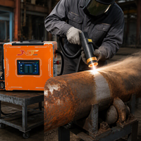 Machine de nettoyage au laser pulsé avec souffleur d'air intégré, pas besoin de compresseur d'air externe, pour l'élimination de la poussière et la protection des lentilles