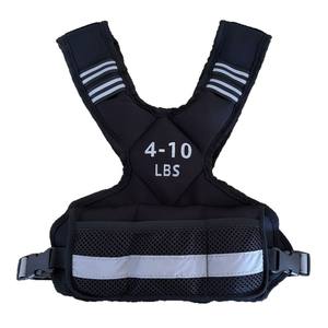 سترة تدريب للرجال والنساء للجري وصالة الألعاب الرياضية واللياقة البدنية والرياضات الخارجية مع أشرطة عاكسة ووزن قابل للتعديل - Product Image 6