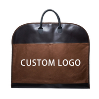 Usine hommes costume cache-poussière sac noir étanche suspendu en cuir PU sacs de vêtement pour manteau vêtements stockage